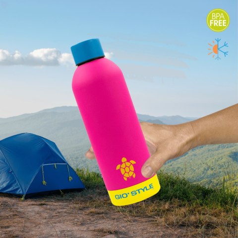 Butelka termiczna 0,5L Kamai Gio Style, stal nierdzewna, różowa