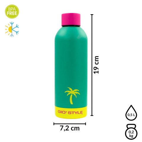 Butelka termiczna 0,5L Kamai Gio Style, stal nierdzewna, zielona