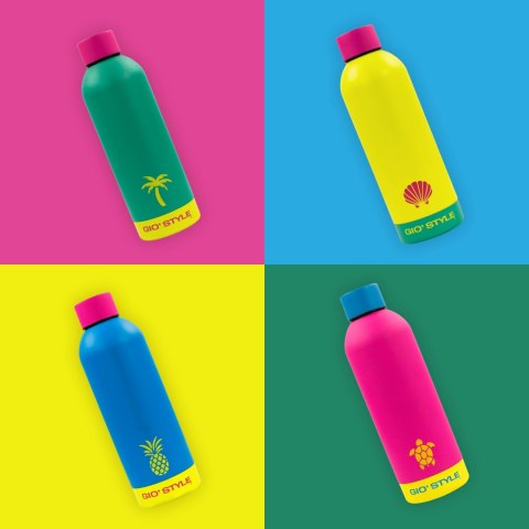 Butelka termiczna 0,5L Kamai Gio Style, stal nierdzewna, żółta