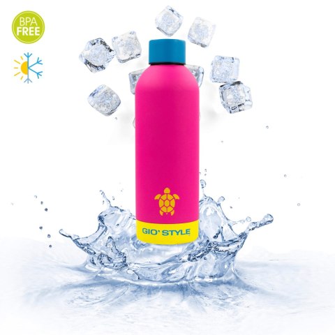 Butelka termiczna 0,75L Kamai Gio Style, stal nierdzewna, różowa