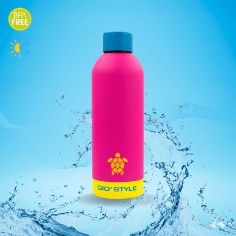 Butelka termiczna 0,75L Kamai Gio Style, stal nierdzewna, różowa