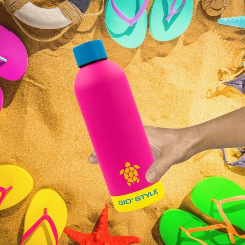 Butelka termiczna 0,75L Kamai Gio Style, stal nierdzewna, różowa