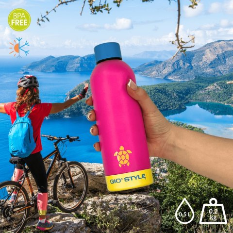 Butelka termiczna 0,75L Kamai Gio Style, stal nierdzewna, różowa