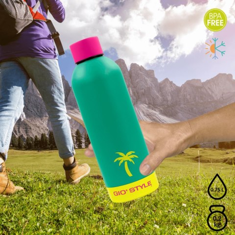 Butelka termiczna 0,75L Kamai Gio Style, stal nierdzewna, zielona