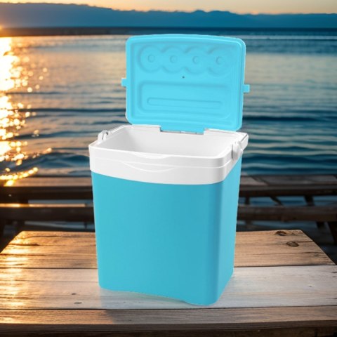 Lodówka turystyczna KAMAI TROPIC 24L pasywna na wkłady TURKUSOWA