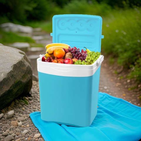 Lodówka turystyczna KAMAI TROPIC 24L pasywna na wkłady TURKUSOWA