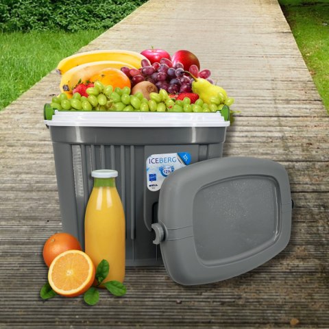 Lodówka turystyczna pasywna ICEBERG 32L na wkłady SZARA