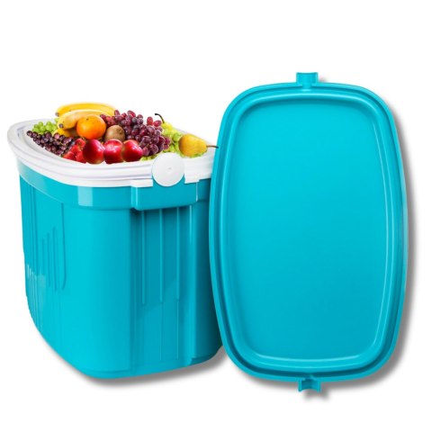 Lodówka turystyczna pasywna ICEBERG 42L na wkłady TURKUSOWA