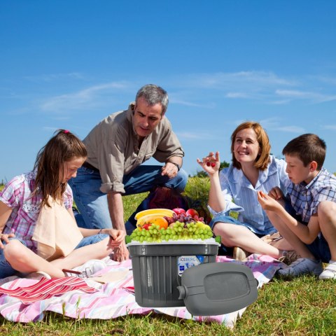 Lodówka turystyczna pasywna ICEBERG 8L na wkłady SZARA