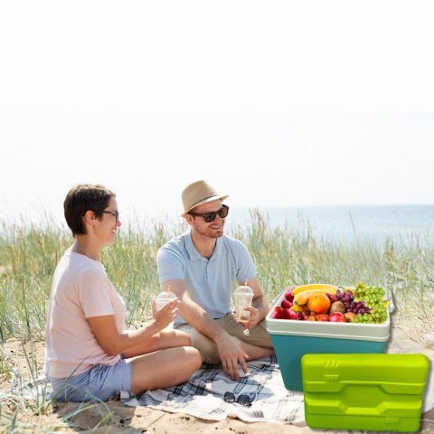 Lodówka turystyczna pasywna KAMAI 15L na wkłady TURKUSOWA