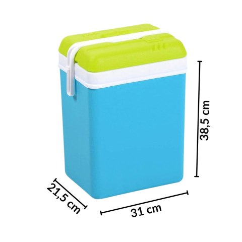 Lodówka turystyczna pasywna KAMAI 15L na wkłady TURKUSOWA