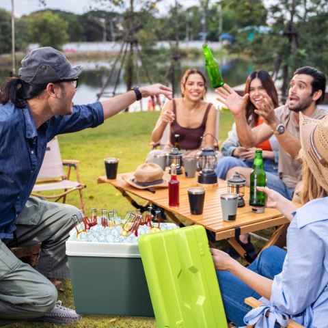 Lodówka turystyczna pasywna KAMAI 35L na wkłady SZARA