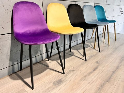 Krzesło tapicerowane GIULIA PURPLE VELVET II GATUNEK