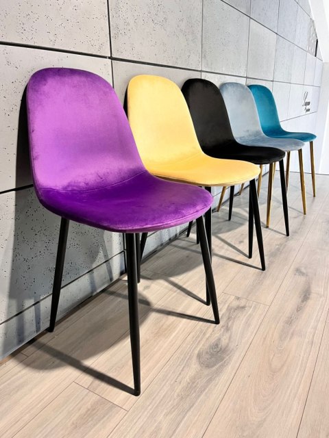 Krzesło tapicerowane GIULIA PURPLE VELVET II GATUNEK