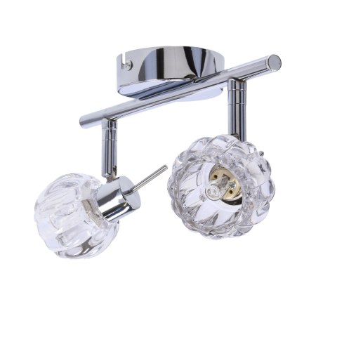 Bombola listwa 2x40W G9 chrom bez żarówek