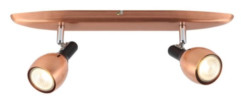 Cross listwa 2x50W GU10 miedziany