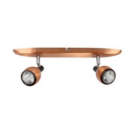 Cross listwa 2x50W GU10 miedziany