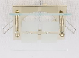 SZ-03 g MR16 złota opr.kwadrat stała szkło