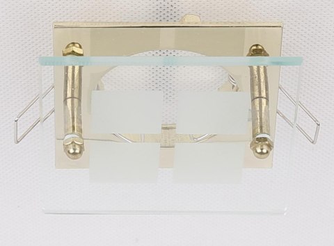 SZ-03 g MR16 złota opr.kwadrat stała szkło