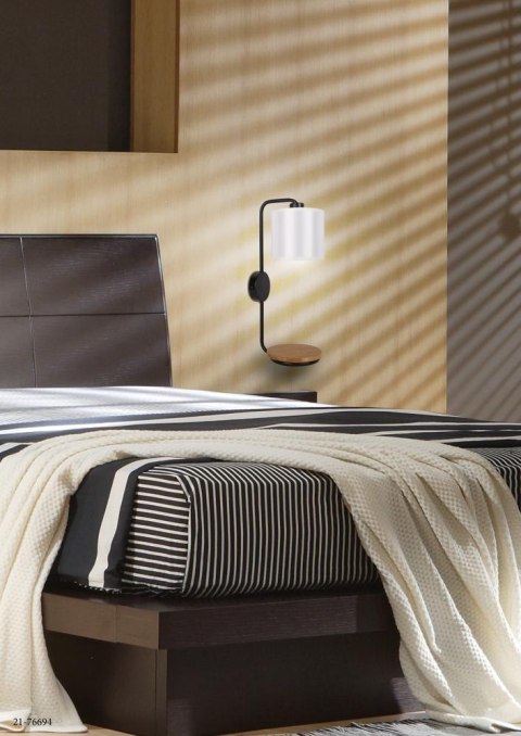 Alpine lampa kinkiet 1x40W E14 czarny