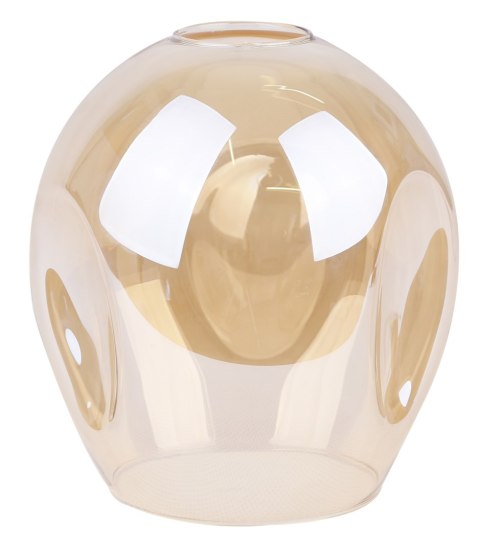 Aspa lampa wisząca czarny 6x40W E27 klosz brązowy