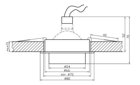 SC-01 SNS/AL MR16 sat nikiel opr. strop. stała aluminium