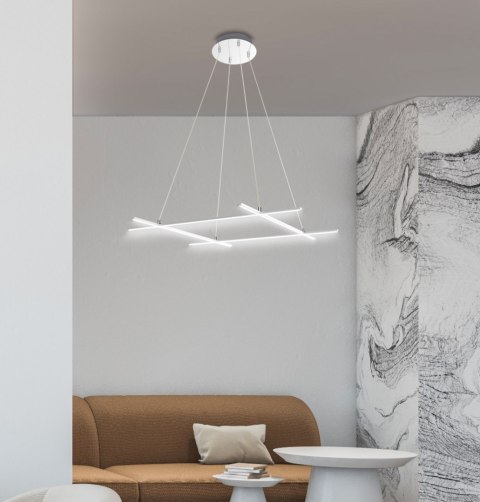 Andros zwis 70x70 40W LED srebrny 4000K