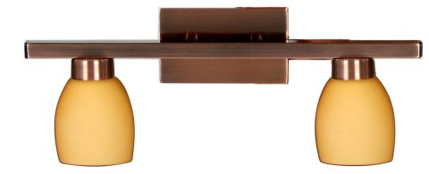 Dakota listwa 2x40W G9 miedź