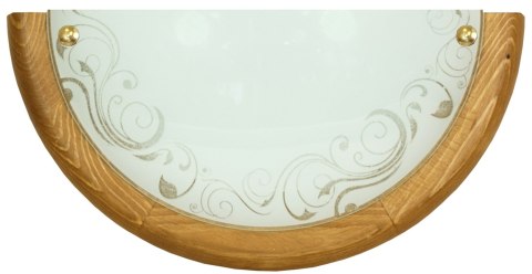 Herba plafon 0,5 drewno standard 1x60 w E27 dąb