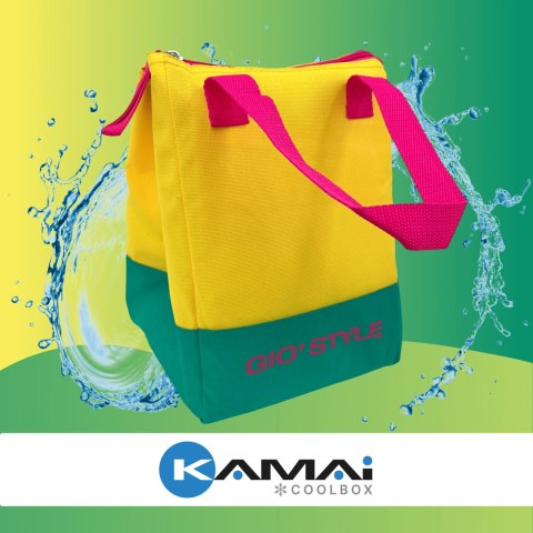 Torba lunchowa Kamai Gio Style, w kolorze żółtym, pojemność 5L