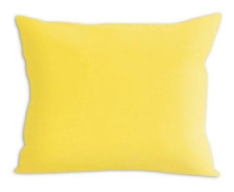 Poszewka bawełniana 50x50 żółta 06 jednobarwna na zamek