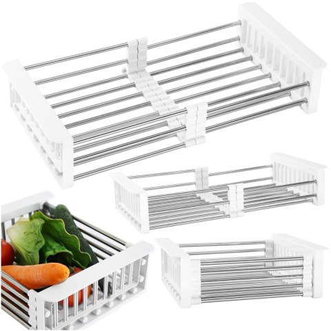 Ociekacz suszarka do warzyw ORDOS biały na zlew