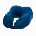 Poduszka Podróżna Kołnierz rogal 27x24 granatowa z pianki termoplastycznej