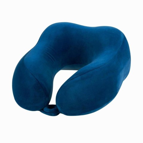 Poduszka Podróżna Kołnierz rogal 27x24 granatowa z pianki termoplastycznej