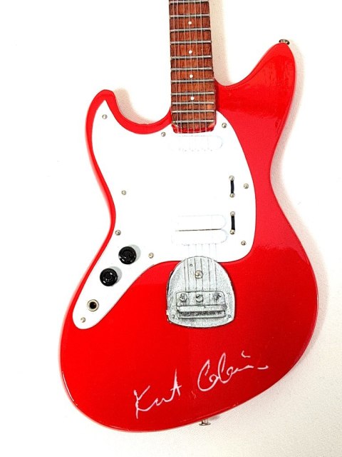Mini gitara Kurt Cobain, Nirvana MGT-0277, skala 1:4