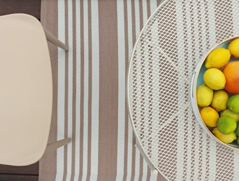 Dywan zewnętrzny Stripes beżowy 90x150 cm Domarex