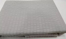 Pościel z kory 140x200 szara jasna 17 jednobarwna na zamek 100% bawełna