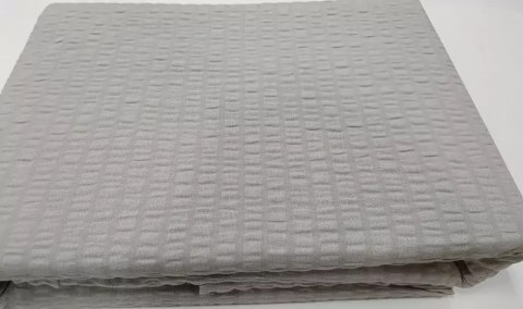 Pościel z kory 140x200 szara jasna 17 jednobarwna na zamek 100% bawełna