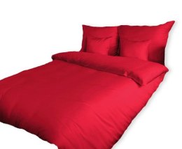 Pościel bawełniana 160x200 czerwona 28 jednobarwna