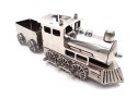 Srebrny Metalowy Model Pociągu