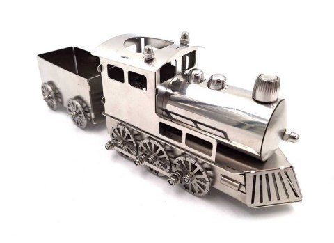 Srebrny Metalowy Model Pociągu