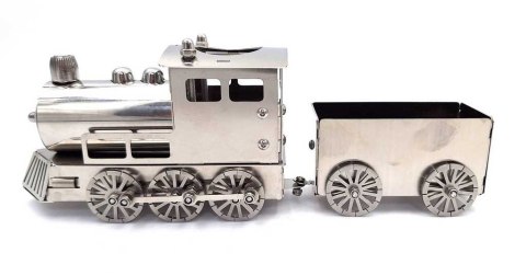 Srebrny Metalowy Model Pociągu