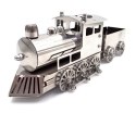 Srebrny Metalowy Model Pociągu