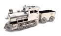 Srebrny Metalowy Model Pociągu
