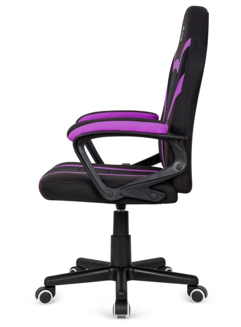 Fotel obrotowy do biurka MARIO BLACK PURPLE Fabric