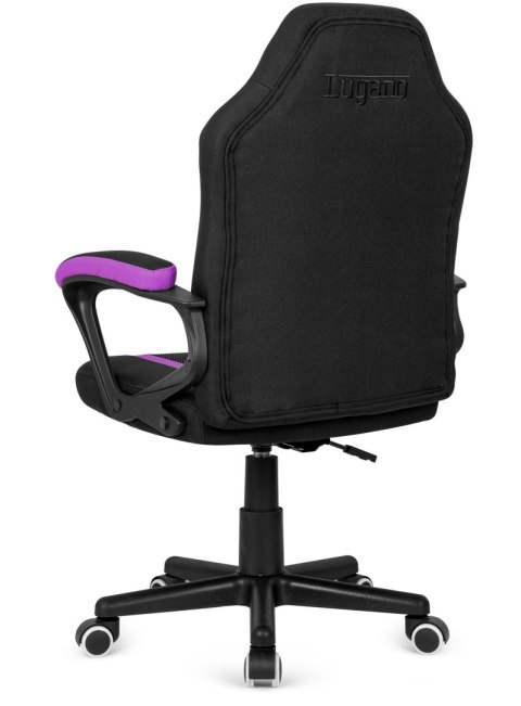 Fotel obrotowy do biurka MARIO BLACK PURPLE Fabric