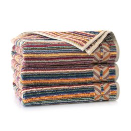 Ręcznik 50x90 Peru wielokolorowy 01 paski frotte 500 g/m2 9152 Zwoltex