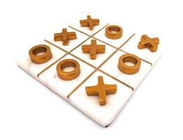 Kółko i krzyżyk na podstawie marmurowej - 1598