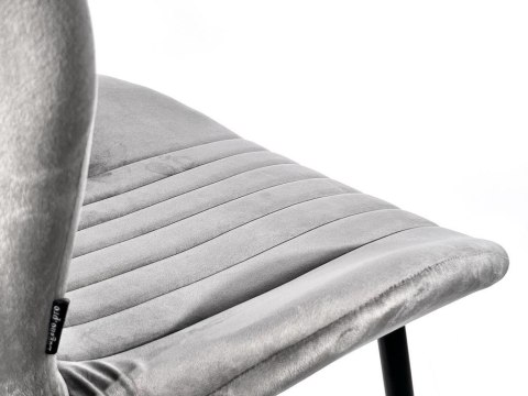 Krzesło tapicerowane MONTI VELVET GREY GOLD II GATUNEK