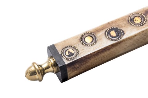 Mosiężne szkło powiększające z rączką kościaną NI810